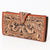 ADBGA409 American Darling Hand Tooled Floral Carved Genuine Leather Clutch