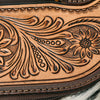 ADBGA411 American Darling Hair-On Hide Jewelry Case with Tooled Leather Top and Spacious Interior