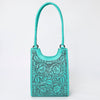 LC-ADBGZ767B Tote Hand Tooled Genuine Western Leather Women Bag