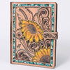 ADBG1040 American Darling Hand-Tooled Floral Genuine Leather Western Portfolio Bag