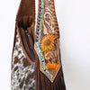 ADBG803 American Darling Western Hobo Bag Hair-On Cowhide & Tooled Leather Shoulder Purse