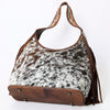ADBG803 American Darling Western Hobo Bag Hair-On Cowhide & Tooled Leather Shoulder Purse