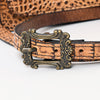 ADBG1193 American Darling Western Crossbody Bag Crocodile Embossed Genuine Leather