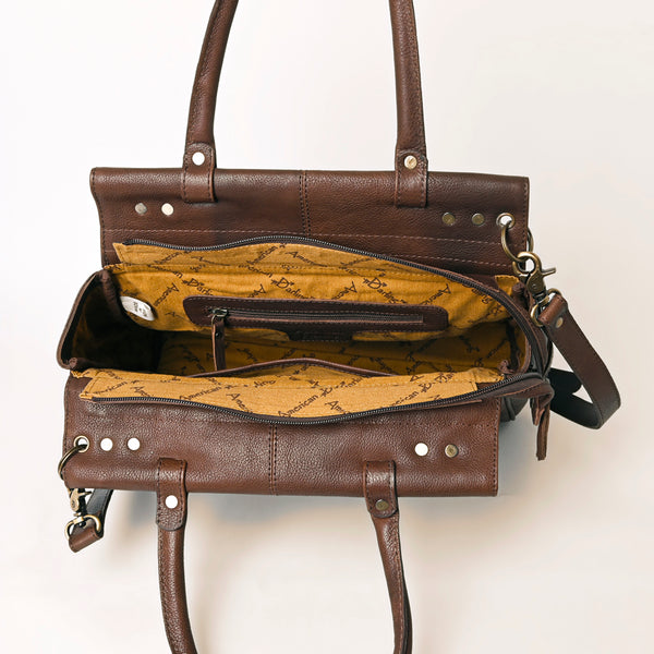 ADBGA400 American Darling Hand Woven Saddle Blanket Genuine Leather Tote Bag