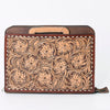 ADBG1194 American Darling Western Hand Tooled Leather Briefcase Bag Genuine Leather
