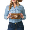 ADBG1195 American Darling Western Organizer Bag Crocodile Embossed Hand Tooled Leather