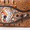 ADBG1195 American Darling Western Organizer Bag Crocodile Embossed Hand Tooled Leather