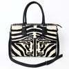 ADBG229 American Darling Western Tote Bag - Handcrafted Hair-On Cowhide & Braided Leather