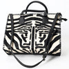 ADBG229 American Darling Western Tote Bag - Handcrafted Hair-On Cowhide & Braided Leather