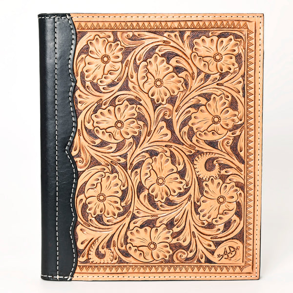 ADBG1196 American Darling Western Hand Tooled Leather Portfolio Bag Genuine Leather
