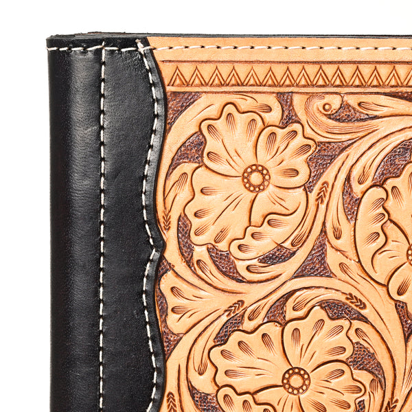ADBG1196 American Darling Western Hand Tooled Leather Portfolio Bag Genuine Leather