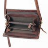 ADBGM169 Hair-On Leather Western Crossbody Purse with Western Scene