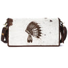 ADBGM169 Hair-On Leather Western Crossbody Purse with Western Scene