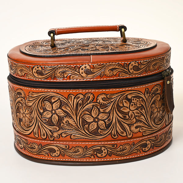 ADBGA412 American Darling Hand Tooled Leather Jewelry Case Western Accessory