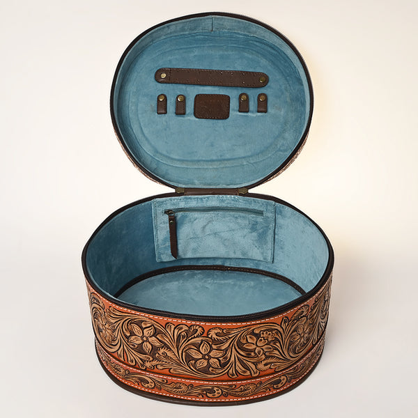 ADBGA412 American Darling Hand Tooled Leather Jewelry Case Western Accessory