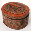 ADBGA412 American Darling Hand Tooled Leather Jewelry Case Western Accessory