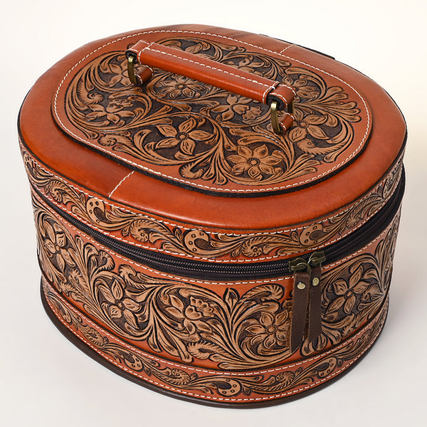 ADBGA412 American Darling Hand Tooled Leather Jewelry Case Western Accessory