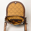 ADBGA415 American Darling Hand Woven Saddle Blanket & Genuine Leather Fringed Cross body Bag
