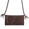 ADBGM267 Mini Western Leather Wallet - Braided Edge & Turquoise Concho