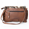 ADBG360 American Darling Hand Tooled Leather Small Cross body Bag with Hair-On Cowhide
