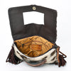 ADBG360 American Darling Hand Tooled Leather Small Cross body Bag with Hair-On Cowhide