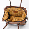 ADBG1198 American Darling Western Hand Tooled Leather Tote Bag Genuine Leather