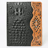 ADBG1040 American Darling Crocodile Embossed Hand Tooled Leather Western Portfolio Bag