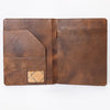 ADBG1040 American Darling Crocodile Embossed Hand Tooled Leather Western Portfolio Bag