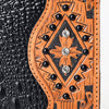 ADBG1040 American Darling Crocodile Embossed Hand Tooled Leather Western Portfolio Bag
