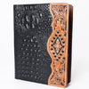 ADBG1040 American Darling Crocodile Embossed Hand Tooled Leather Western Portfolio Bag