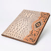 ADBG1040 American Darling Crocodile Embossed Hand Tooled Leather Western Portfolio Bag
