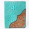 ADBG1040 American Darling Crocodile Embossed Hand Tooled Leather Western Portfolio Bag