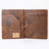 ADBG1040 American Darling Crocodile Embossed Hand Tooled Leather Western Portfolio Bag