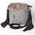 SKBA116 Large Crossbody Hand Tooled Saddle Leather and Upcycled Canvas Ladies Bag 13.5x12.5 KBA