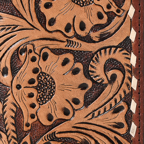 KBG191WalletHand Tooled Genuine Leather women bag western handbag purse