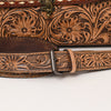 ADBG1210 American Darling Western Hand-Tooled Leather Briefcase Bag -Floral Carved Genuine Leather Work Tote