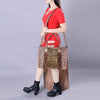 ADBG230 American Darling Western Tote Bag - Handcrafted Hair-On Cowhide & Hand-Tooled Leather