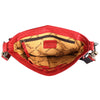 ADBGM352 Red Western Rodeo Leather Messenger Bag with Fringe & Applique- Cowgirl Statement Messenger