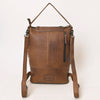 ADBG1212 American Darling Western Hair-On Cowhide Leather Shoulder Bag with Studded Flap & Adjustable Strap