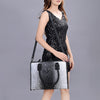 ADBG1217 American Darling Crocodile Embossed Genuine Leather Western Tote Bag