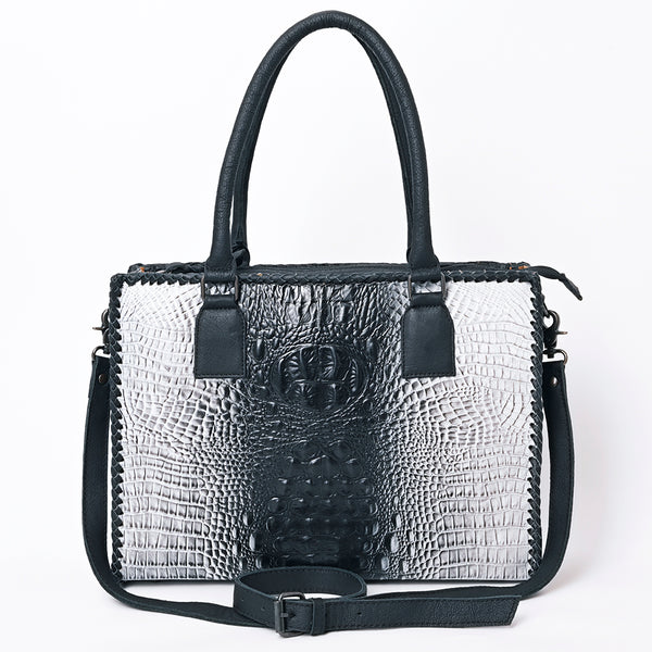 ADBG1217 American Darling Crocodile Embossed Genuine Leather Western Tote Bag