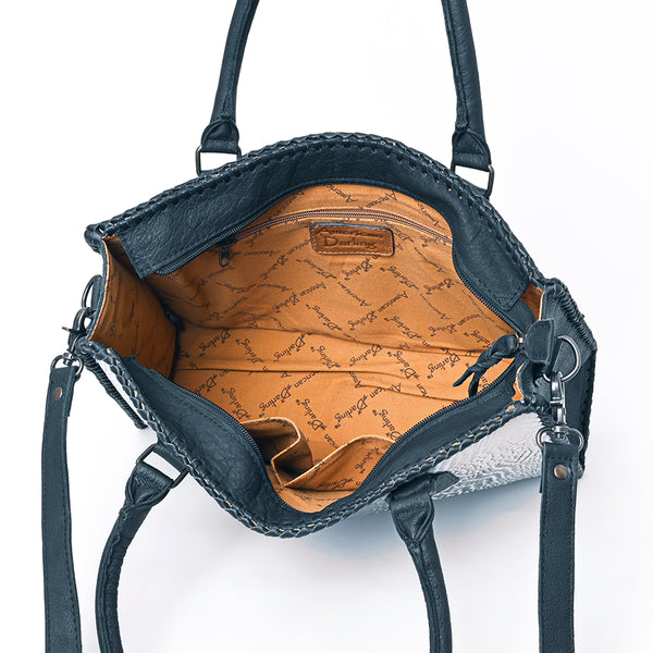 ADBG1217 American Darling Crocodile Embossed Genuine Leather Western Tote Bag