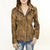 LC-ADJKT037 Genuine Vintage Leather Women Shirt Jacket Dress