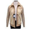 ADJKT038 Genuine Leather Women Shirt Jacket Dress