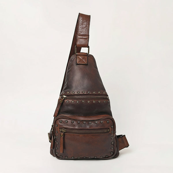 SWC191 Caldera - Full Grain Leather Sling Bag