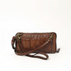 SWC212 Cuorina - Luxury Leather Riveted Wristlet