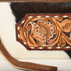 ADBG344 American Darling Hand Tooled Leather Wristlet Bag