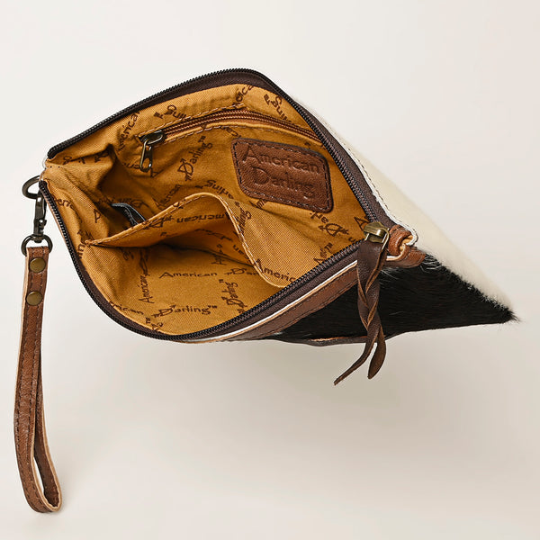 ADBG344 American Darling Hand Tooled Leather Wristlet Bag