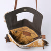 ADBG360 American Darling Hand Tooled Leather Small Cross body Bag with Hair-On Cowhide