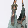 ADBGA419 American Darling Genuine Leather Fringed Crossbody Bag Hand Tooled Floral Carved
